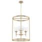 Hunter Xidane 4-Light Foyer Lantern in Alturas Gold, , large