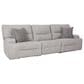Ashley Acklen Place 3-Piece Power Symmetrical Reclining Sofa in Pewter, , large