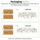 HOMLUX 8-Piece Patio Sofa Furniture Set in Beige, , large