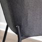 LumiSource Daniella Arm Chair with Charcoal Cushion in Black (Set of 2), , large