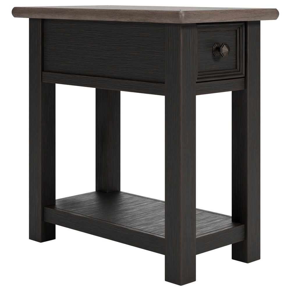 Ashley Tyler Creek End Table in Grayish Brown and Black, , large