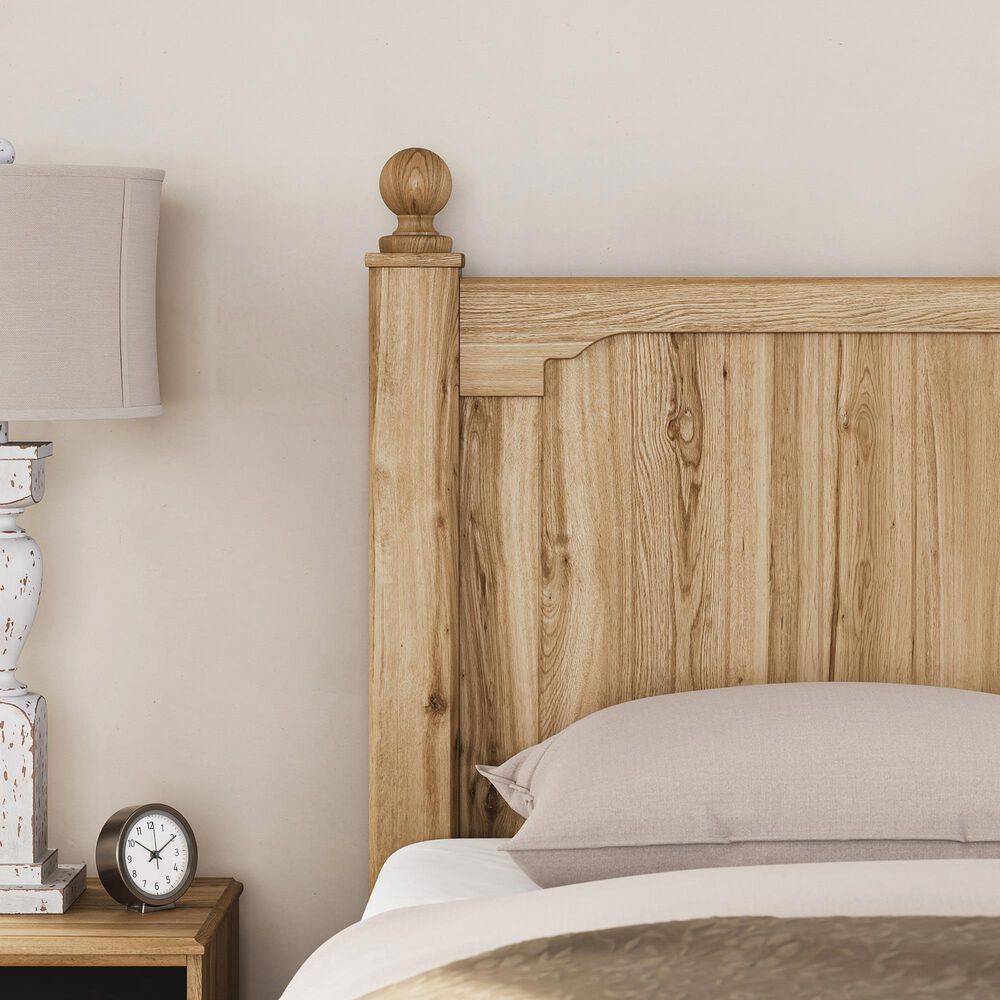Ashley Aleaport Twin Panel Bed in Warm Brown, , large