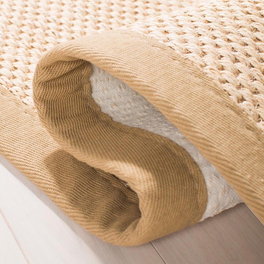 Safavieh Natural Fiber NF141B 10&#39; Square Maize and Linen Area Rug, , large