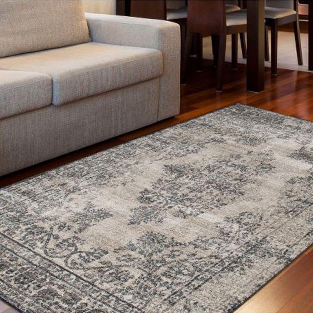 Central Oriental Corso Goddard Birch and Mist 7&#39;10&quot; x 9&#39;10&quot; Area Rug, , large