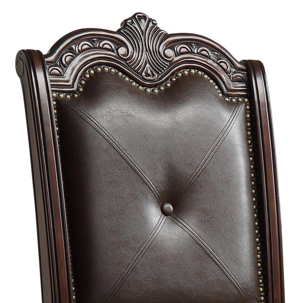 Crown Mark Kiera Side Chair in Rich Brown, , large