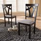 Baxton Studio Sylvia Side Chair in Dark Brown (Set of 2), , large