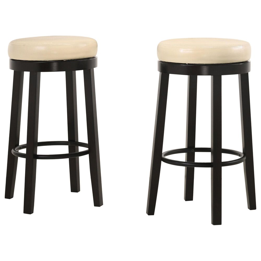 Carolina Chair and Table Era 30" Barstool in Cream and Espresso, , large