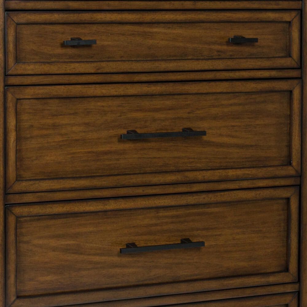 Ashley Taffenbrook 5-Drawer Chest in Medium Brown, , large