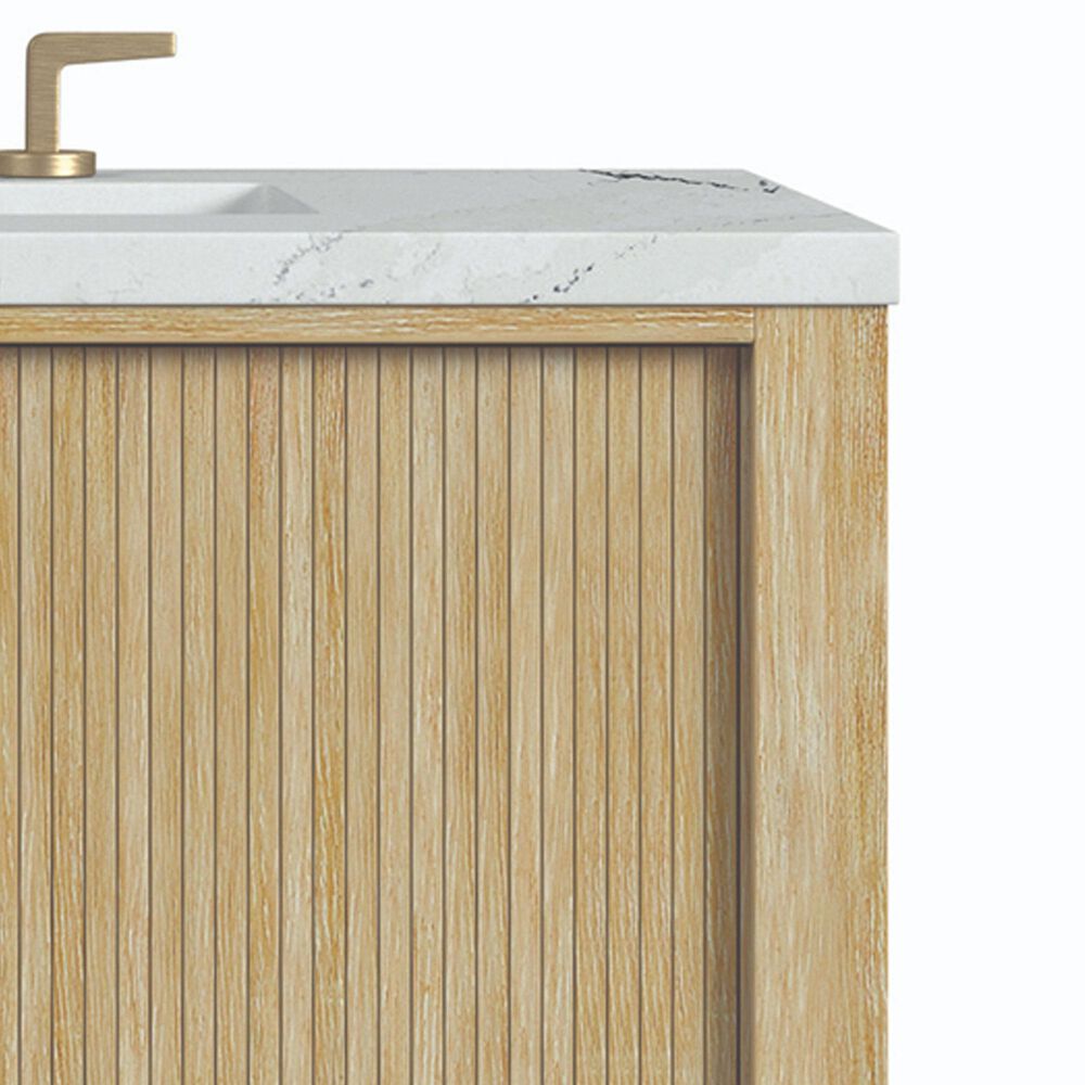 James Martin Vanities Marigot 72" Double Bathroom Vanity in Sunwashed Oak with 3 cm Ethereal Noctis Quartz Top, Rectangular Sinks and FreePower Wireless Charger, , large