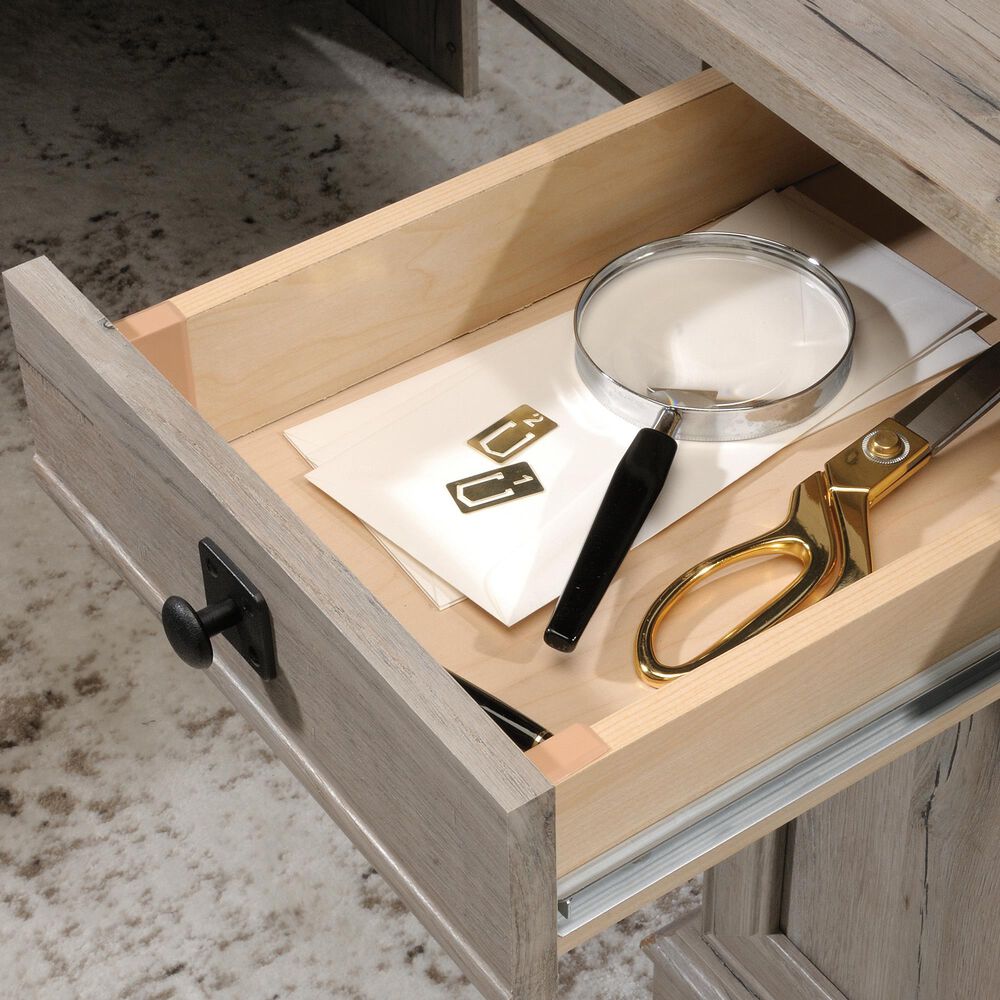 Sauder 69" L-Shaped Desk in Split Oak, , large