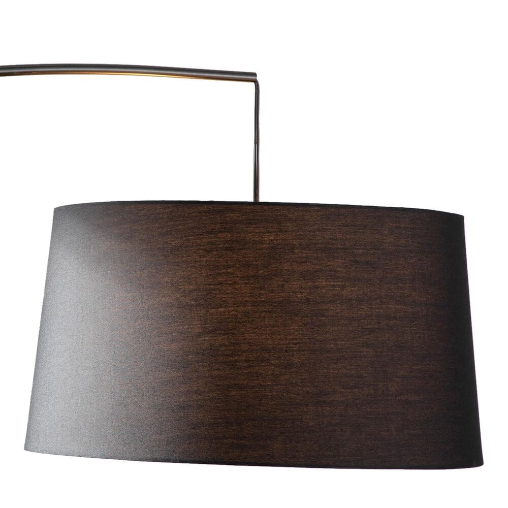 LumiSource Robyn Mid-Century Modern Floor Lamp in Walnut Wood and Black Linen Shade by LumiSource, , large