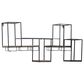Maple and Jade 7-Bottle Display Wall Wine Rack in Matte Black and Brown, , large