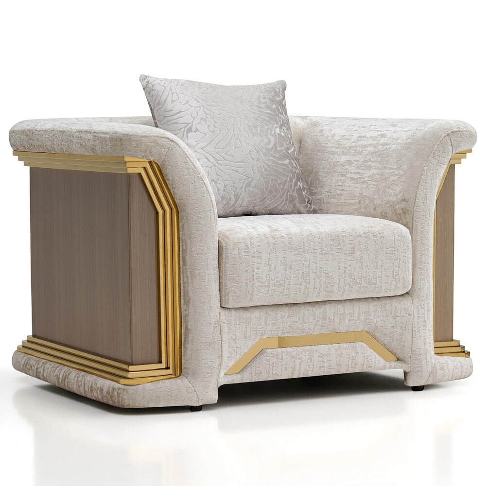 Furniture of America Ospray V Glam Chair in Metallic Taupe, , large