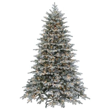 The Gerson Company 7.5" Narrow Spruce Pre-Lit Artificial Christmas Tree in Green, , large