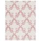 Safavieh Micro-Loop 8" x 10" Pink and Beige Area Rug, , large