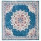 Safavieh Aria ARA103N 6"6" Round Blue and Ivory Area Rug, , large