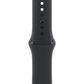 Apple Watch Series 11 (GPS) 42mm Aluminum Case with Black Sport Band - M/L in Jet Black and 2-Year AppleCare+, , large