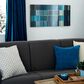 Maple and Jade 24" x 48" Abstract Wall Decor in Blue and Gold, , large