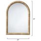 Splendor Living Lindsley Arch Wall Mirror in Natural, , large