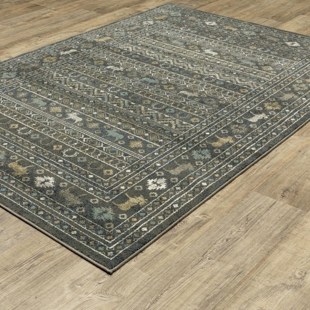Oriental Weavers Venice 3&#39;10&quot; x 5&#39;5&quot; Blue and Gold Area Rug, , large