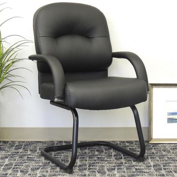 Regal Co. Boss Mid Back Guest Chair in Black, , large