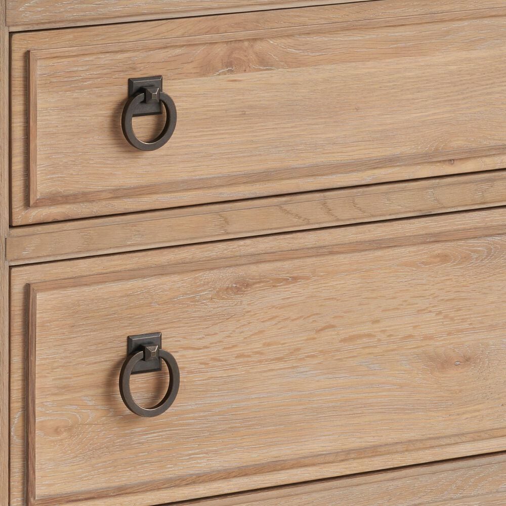 Universal Furniture Griffith Park Queen Upholstered Bed with Two Nightstands in Sienna, , large