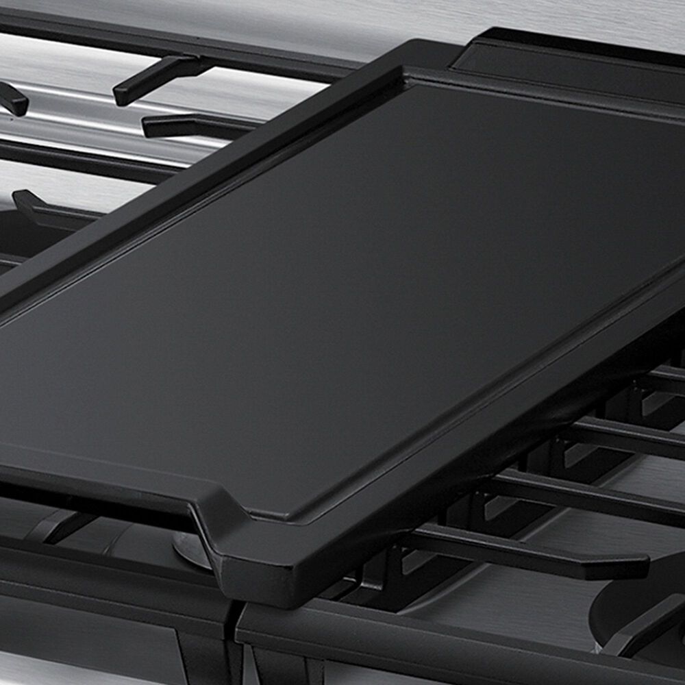 Samsung 2-Piece Kitchen Package with 6.0 Cu. Ft. Freestanding Gas Range and Bespoke 2.1 Cu. Ft. Over-the-Range Microwave in Fingerprint Resistant Stainless Steel, , large