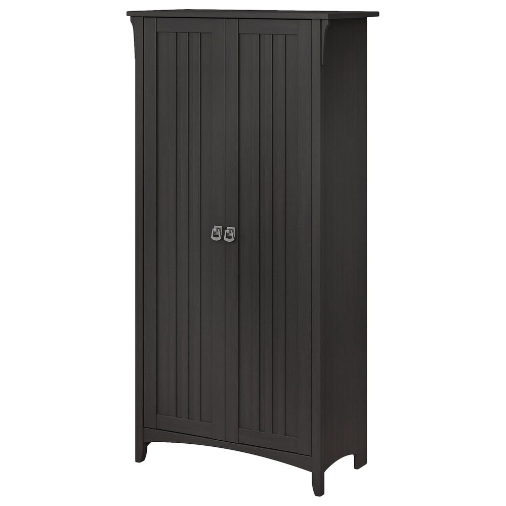 Bush Salinas Tall Storage Cabinet in Vintage Black, , large