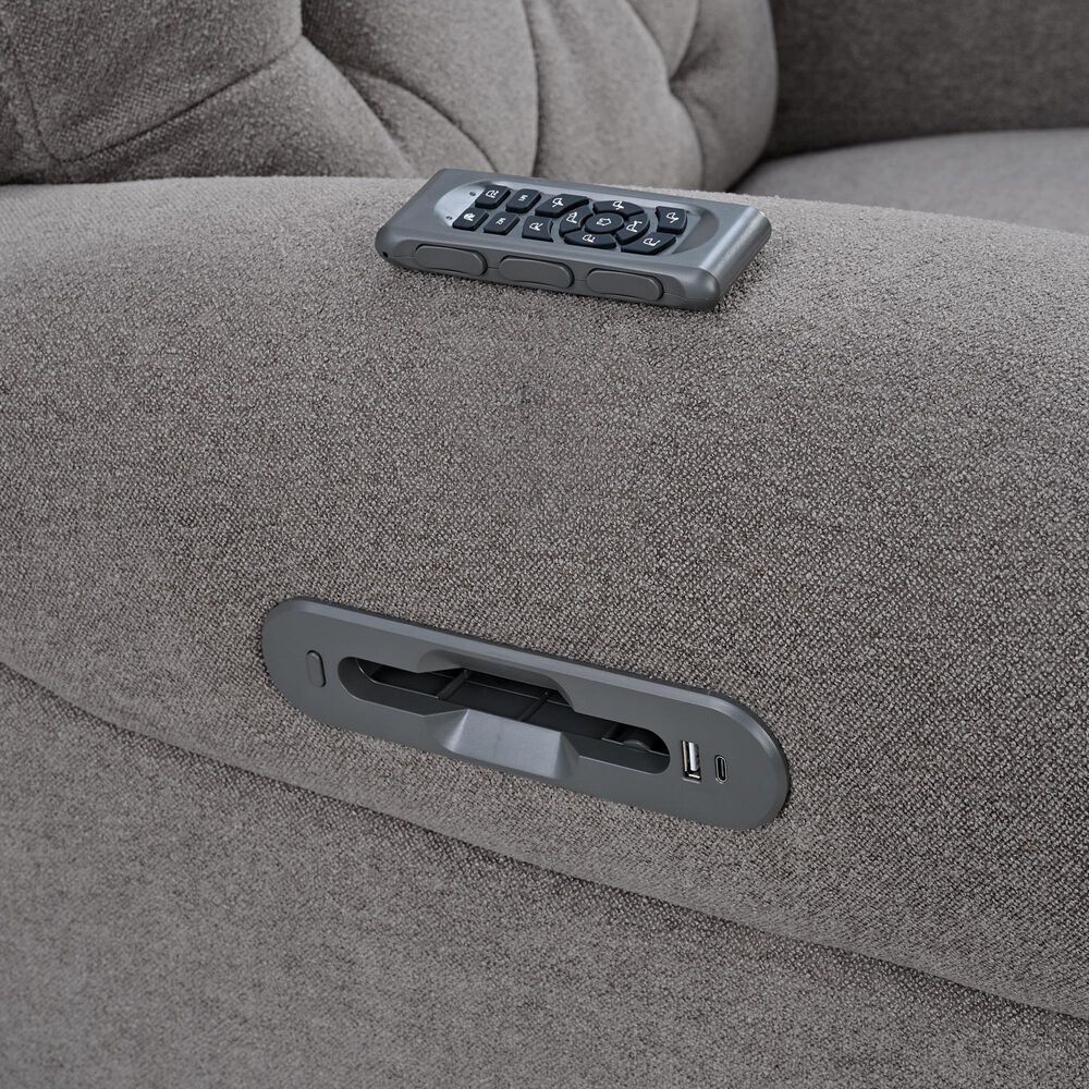Eastern Shore Abby Triple Power Glider Chair in Slate, , large