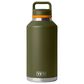 YETI Rambler 64 Oz Water Bottle with Color-Blocked Chug Cap in Olive and King Crab Orange, , large