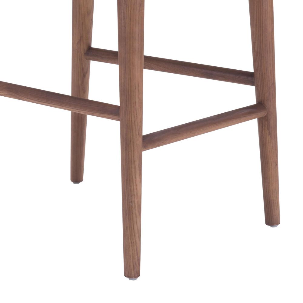 Zuo Modern Moor Counter Stool in Beige and Brown, , large