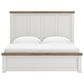 Ashley Savonport King Storage Panel Bed in White and Brown, , large