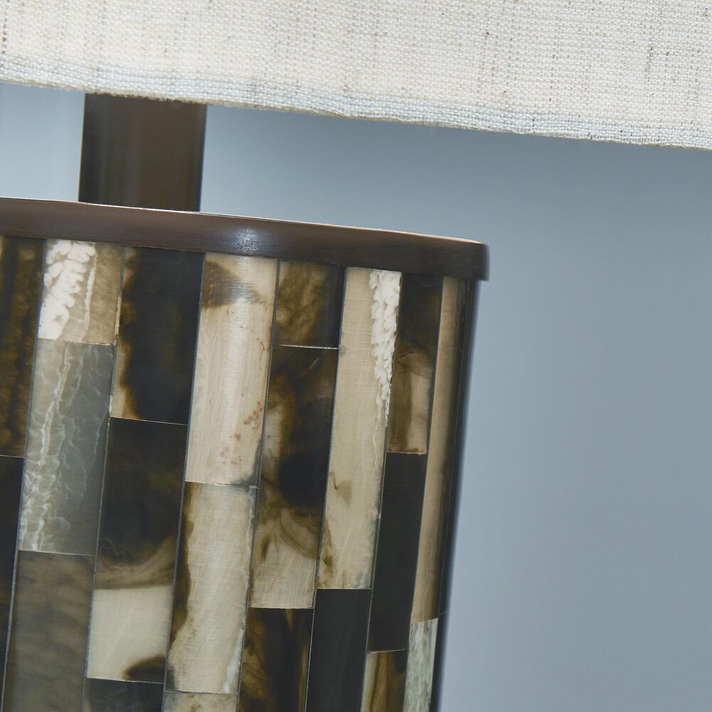 Ashley Ellford Table Lamp in Black, Brown and Cream, , large