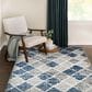 Central Oriental Castle Jax 5" x 7"3" Blue and Multicolor Area Rug, , large