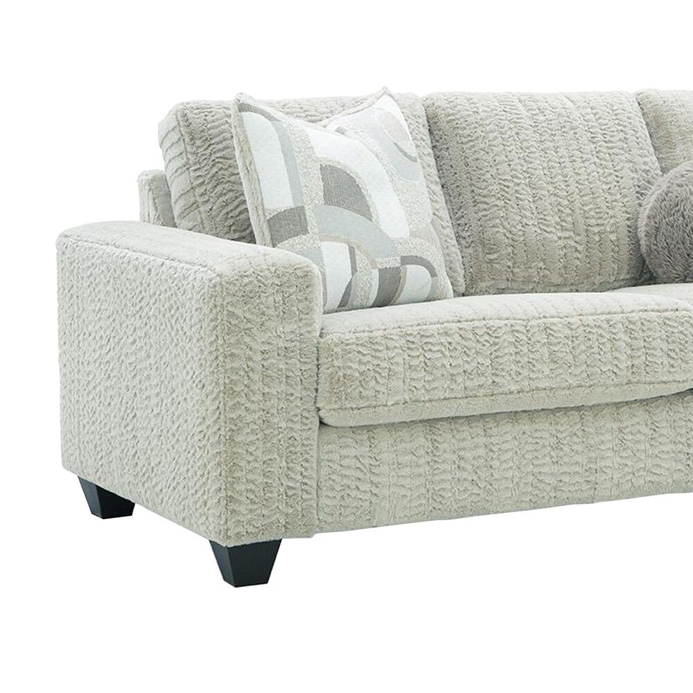 Albany Furniture Nestle Stationary Sofa and Loveseat Set in Buff, , large