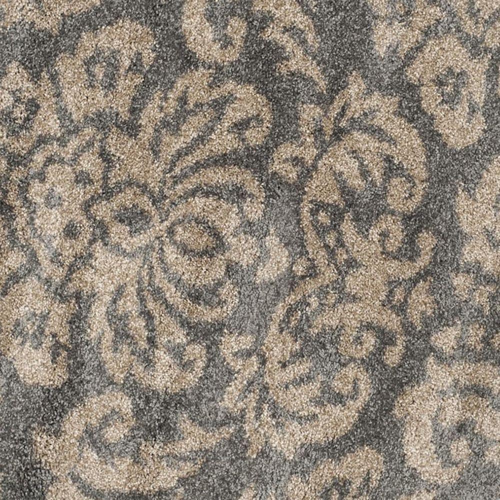 Safavieh Florida Shag SG460-8013 4&#39; Round Grey and Beige Area Rug, , large
