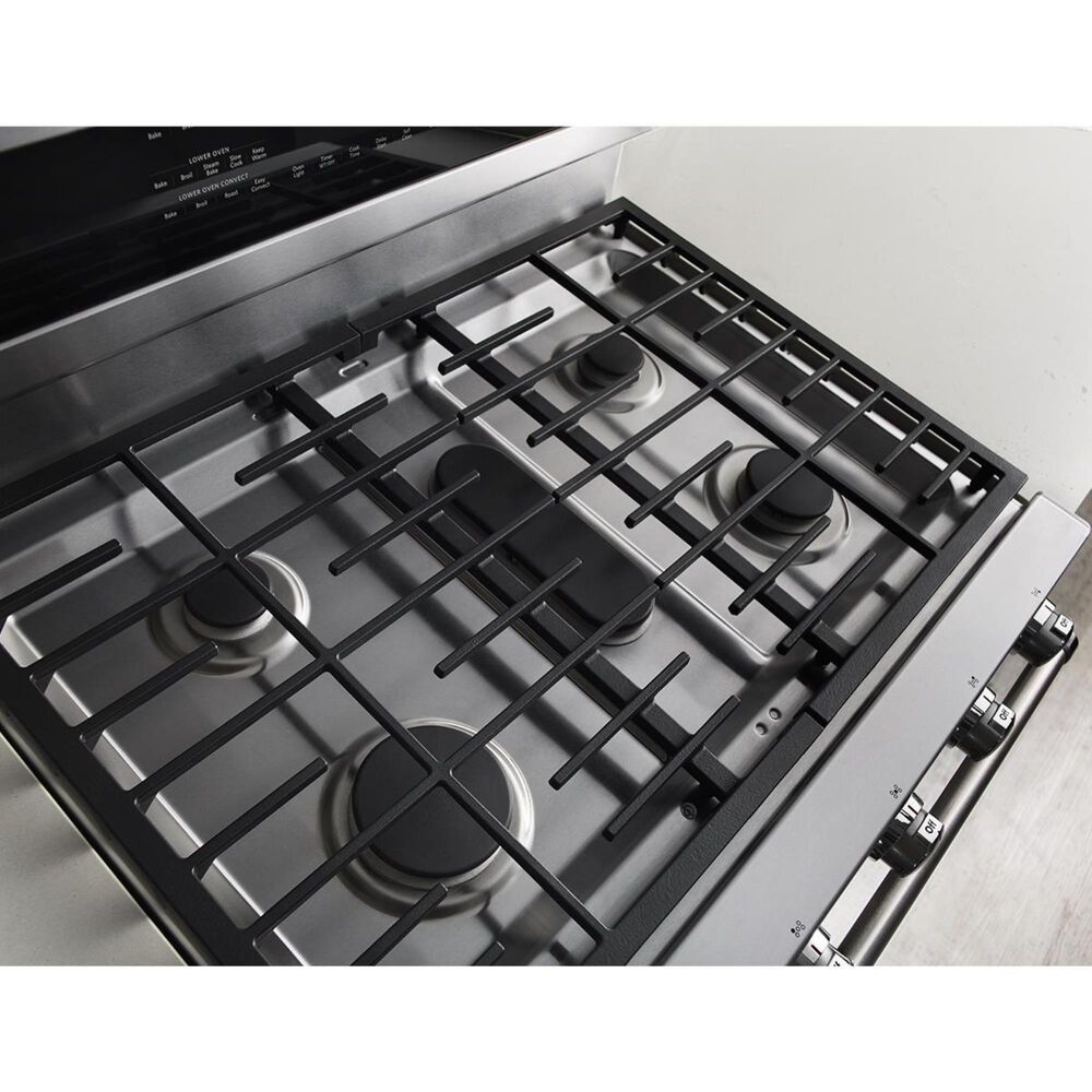 KitchenAid 6.7 Cu. Ft. Freestanding Dual Fuel Double Oven Range, , large