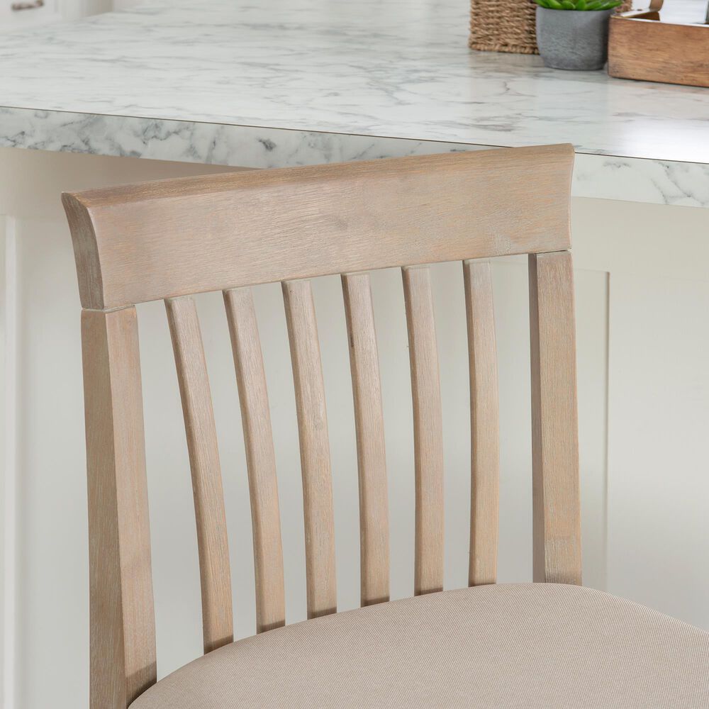 Linon Home Decor Torino Craftsman Counter Stool in Grey Wash, , large