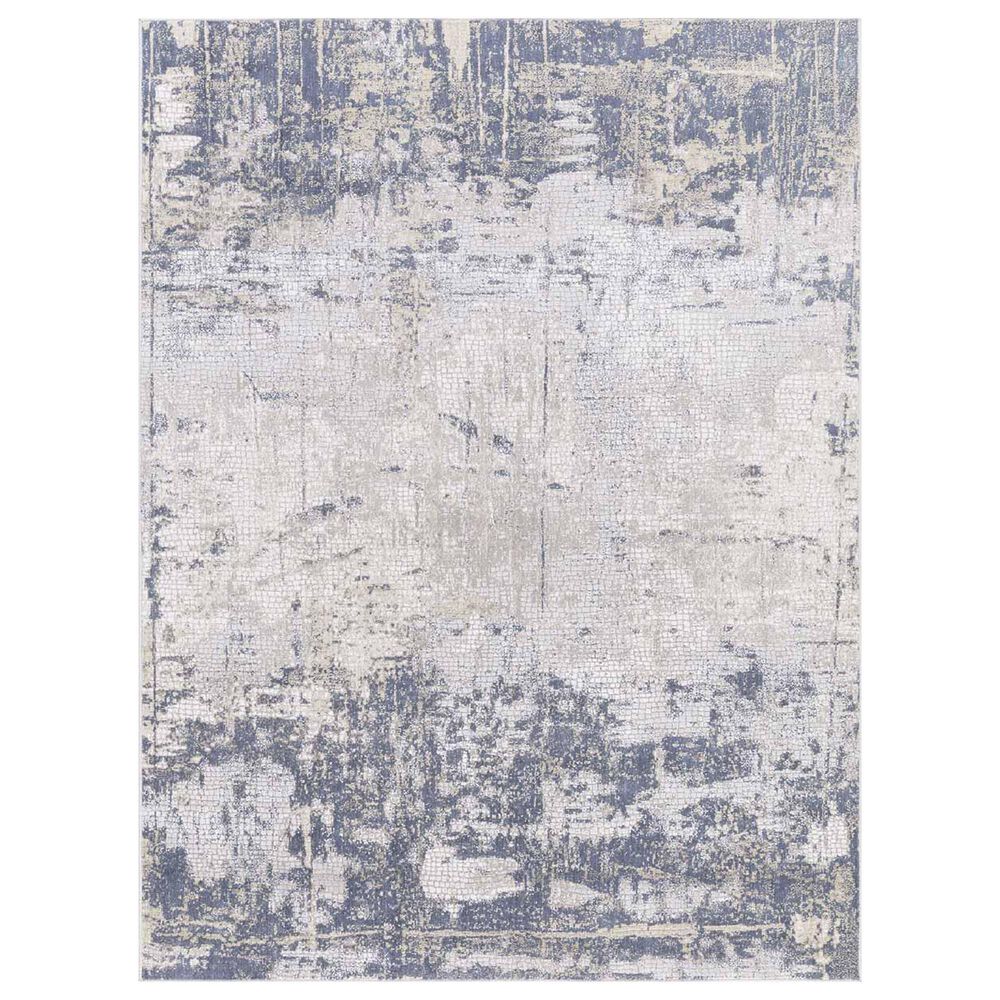 Amer Rugs Hamilton 2" x 3" Beige and Indigo Area Rug, , large