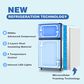 HOMLUX 3.5 Cu. Ft. Top Freezer Refrigerator with Adjustable Thermostat in Black, , large