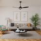 Hunter Surea 56" Outdoor Ceiling Fan in Matte Black, , large