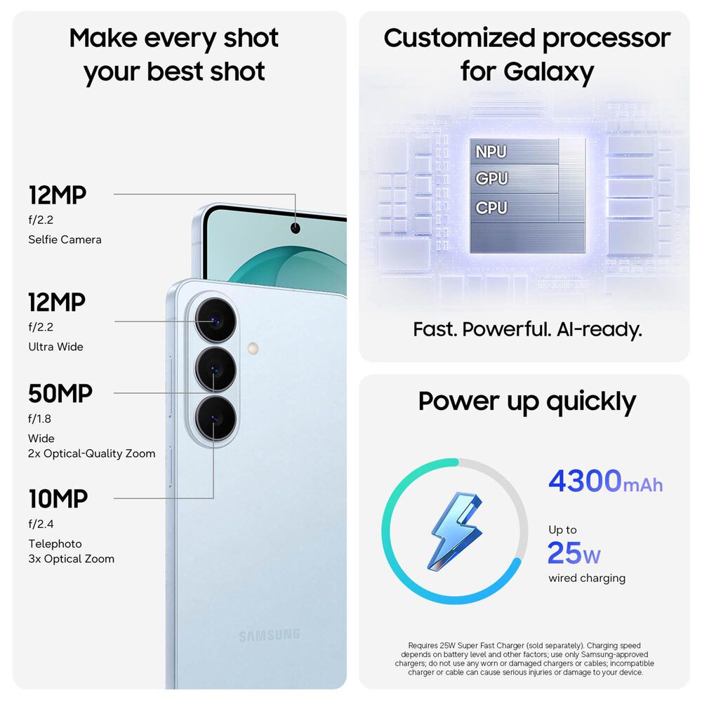 Samsung Galaxy S26 256GB (Unlocked) - Sky Blue (Available Now), , large