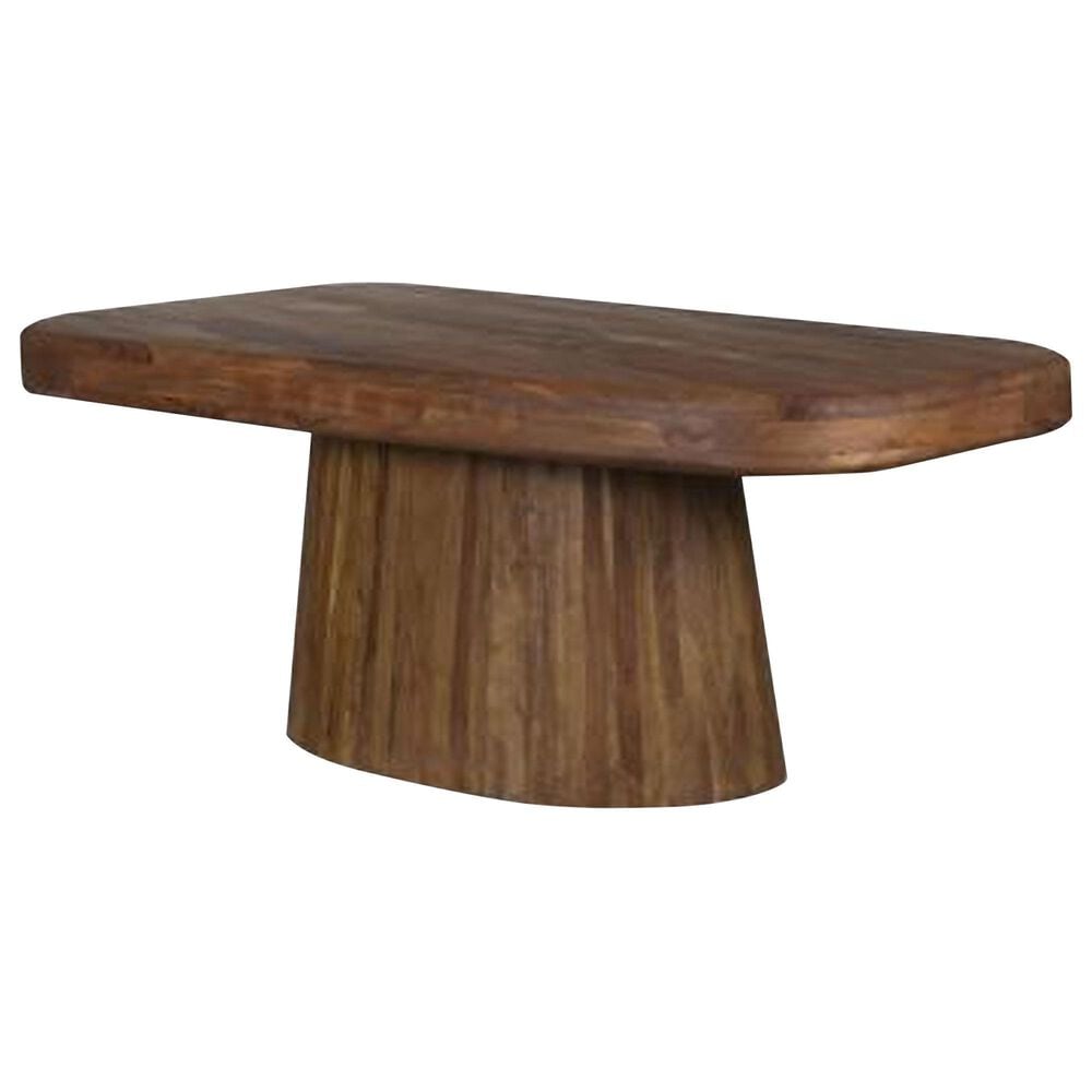 Porter Designs Ekta Double Pedestal Dining Table with 4 Chairs in Top Grain Leather, , large