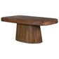 Porter Designs Ekta Double Pedestal Dining Table with 4 Chairs in Top Grain Leather, , large