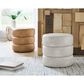Ashley Ummi Swivel Accent Ottoman in Bone, , large