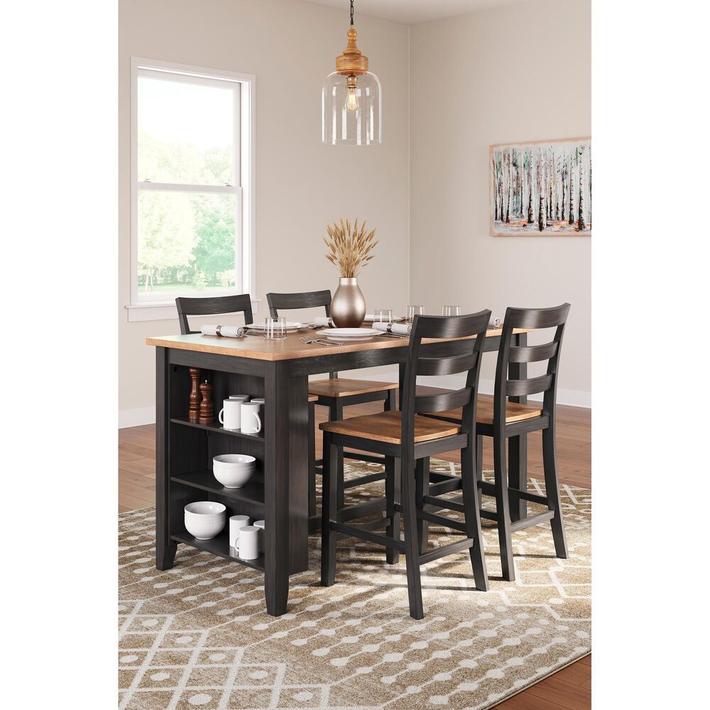 Ashley Gesthaven Counter Stool in Light Natural and Dark Brown, , large