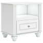 Ashley Kozlani 5-Piece Twin Panel Storage Bedroom Set in Matte White, , large