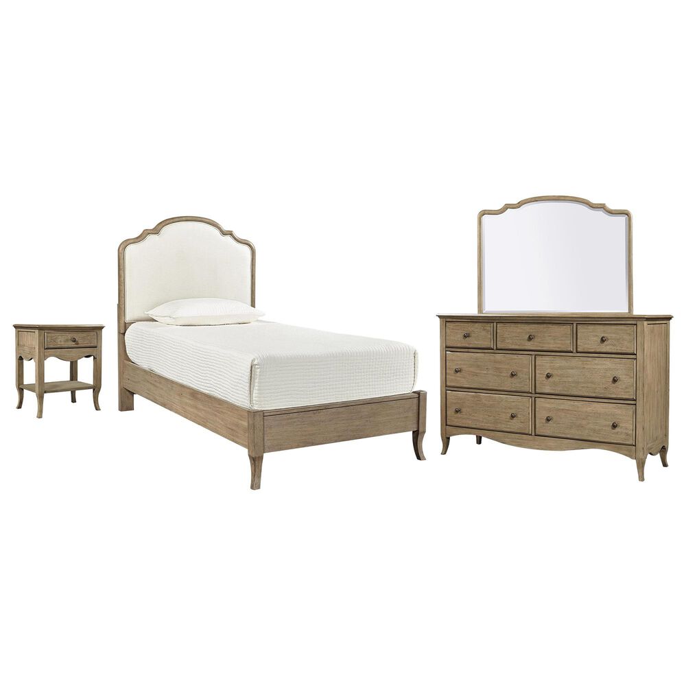 Riva Ridge Provence 4-Piece Twin Platform Bedroom Set in Patine, , large