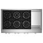 JennAir 48" Rise Professional Gas Rangetop in Stainless Steel, , large