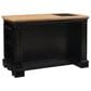 Linon Home Decor Pennfield Kitchen Island in Natural and Black Sand, , large